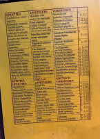 Kastro menu