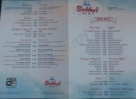 Bobby's Cafe Bar Restaurant menu