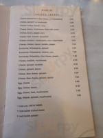 Au Grand Zinc menu