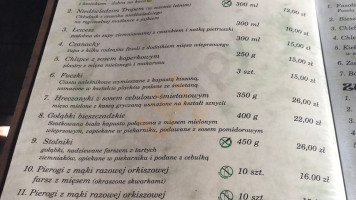 Karczma Jadlo Karpackie menu