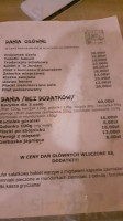 Przystań U Lipy menu