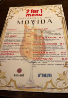 Movida Cocktail menu