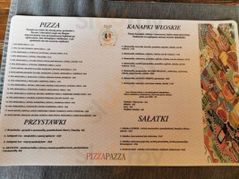 Pizza Pazza menu