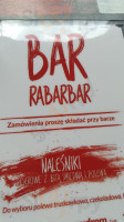 Rabarbar menu