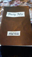 Bury Mis menu