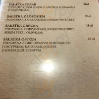 Dworek Ostoja menu