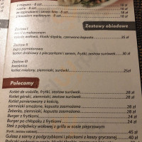 U Zosi menu