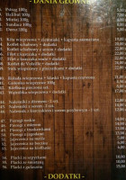 Zajazd Pecio menu