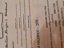 Magnifico Pizza&pasta menu