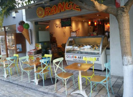 Orange Gelateria Cafe inside