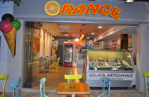 Orange Gelateria Cafe inside