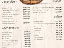 Halaszcsarda menu