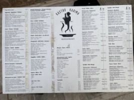 Kastro Karima menu