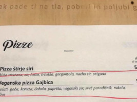 Pizzerija Dimnik menu