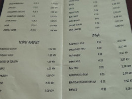 Junuzovic menu