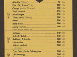 AguŠeviĆ Pite&mantije menu