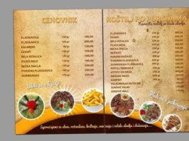 Gurman Roštiljnica menu