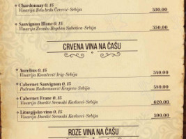 Restoran Kompleks Vidikovac Restoran Za Svadbe I Proslave menu