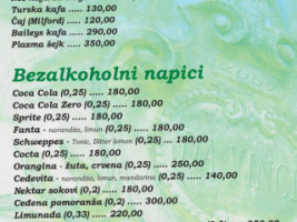 Da Vinči menu