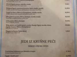 Gostilnica In Pizzerija Leščan menu