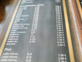 Gostilna In Pizzeria Jakomin menu