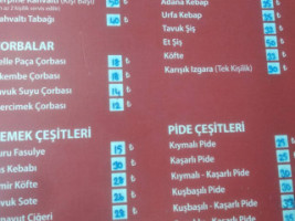 Uysal Pide Kebap Salonu menu