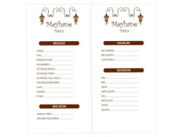 Meyhane Datça menu