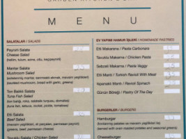 Miromara Kaş menu