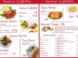 Keşap Samsat Çiğköftecisi menu