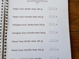 Bozok Yayla Evi (family Garden) menu