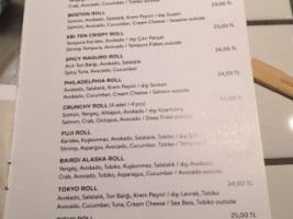 Oishii Wok Sushi menu