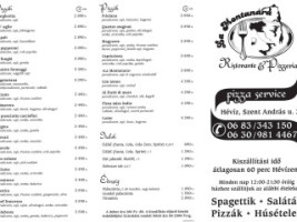 La Montanara Pizzeria menu