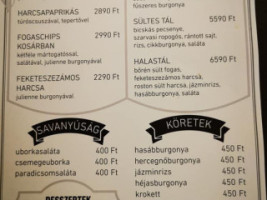 Szeparé Kávézó és Étterem menu