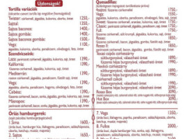 Rosso Pizza-sátoraljaújhely menu