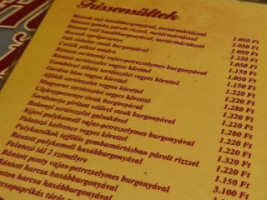 AlfÖldi FalatozÓ menu