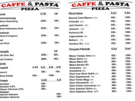 Caffe&pasta menu