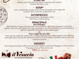 Il Vesuvio menu