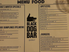 Black Dog menu