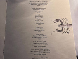 Thea Thalassa menu