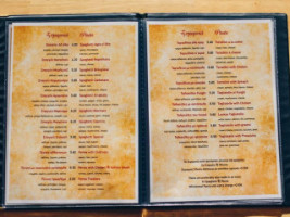 Capriccio Pizzeria menu