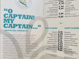 Yacht Club Serifos menu