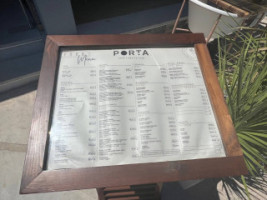 Porta Resto menu