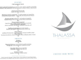 Thalassa menu