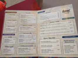 Ammos Beach Bar Restaurant menu