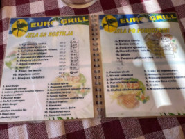 Euro Grill menu