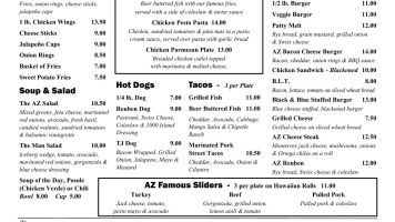 Fandom Coffee menu
