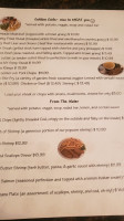 Saklı Vadi Cafe menu
