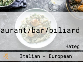 T-restaurant/bar/biliard