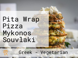 Pita Wrap Pizza Mykonos Souvlaki Pizza Snacks Delivery