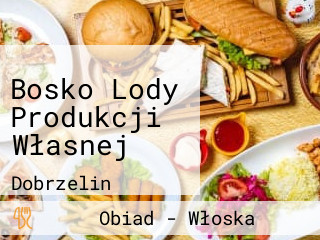 Bosko Lody Produkcji Własnej